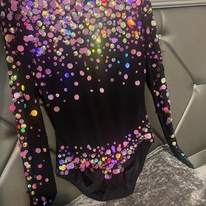 Black sequin Leotard